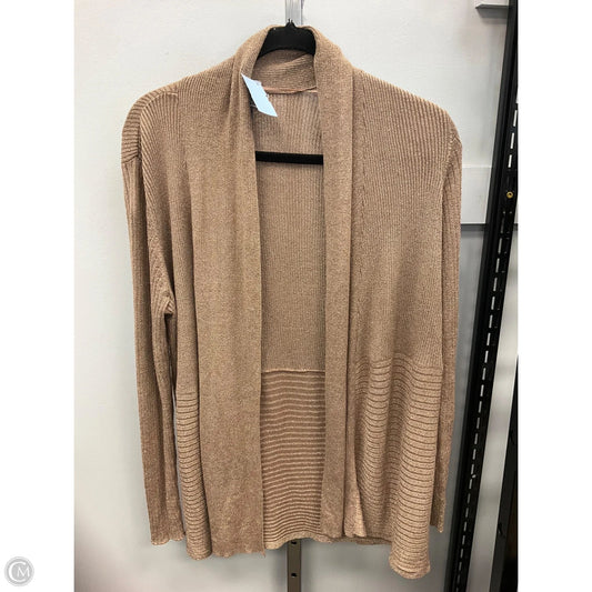 Cardigan By Jm Collections In Gold, Size: Lp