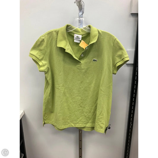 Top Short Sleeve By Lacoste In Green, Size: Xl