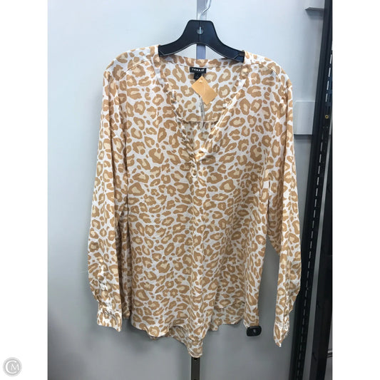 Top Long Sleeve By Torrid In Animal Print, Size: 2x