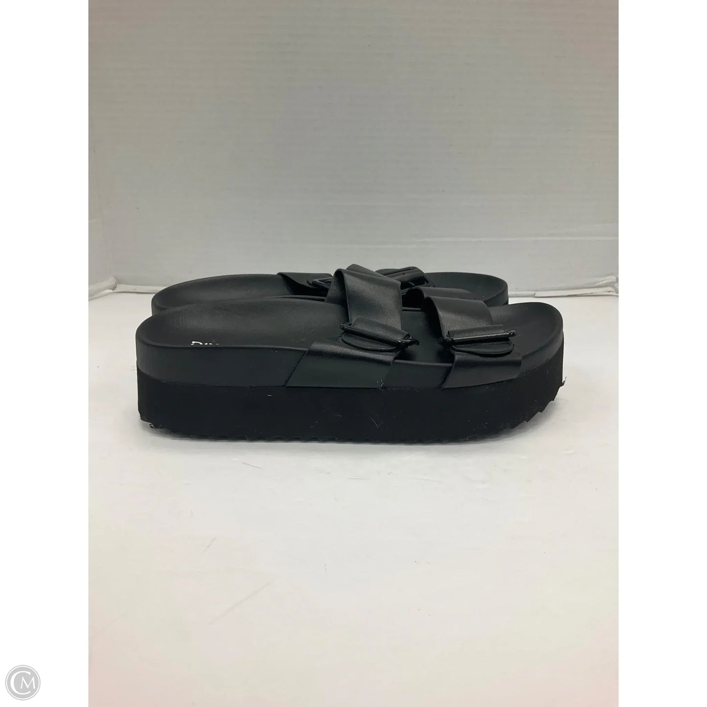 Sandals Flip Flops By Divided In Black, Size: 8