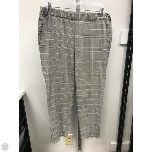 Pants Cropped By Banana Republic In Plaid Pattern, Size: M