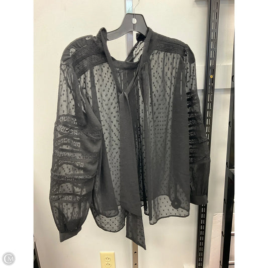 Top Long Sleeve By Ann Taylor In Black, Size: Sp