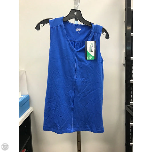 Top Sleeveless By Lands End In Blue, Size: S