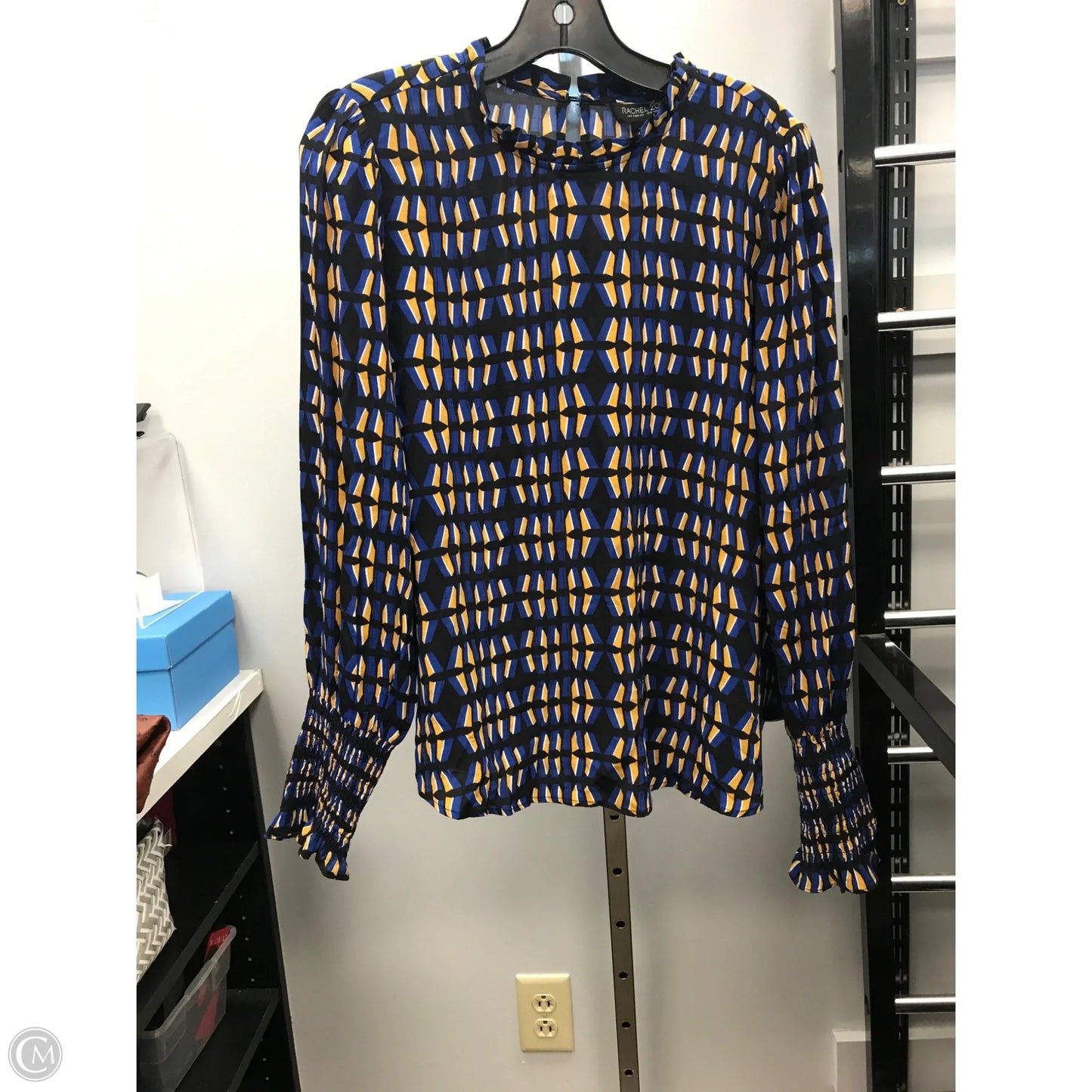 Top Long Sleeve By Rachel Zoe In Blue, Size: S