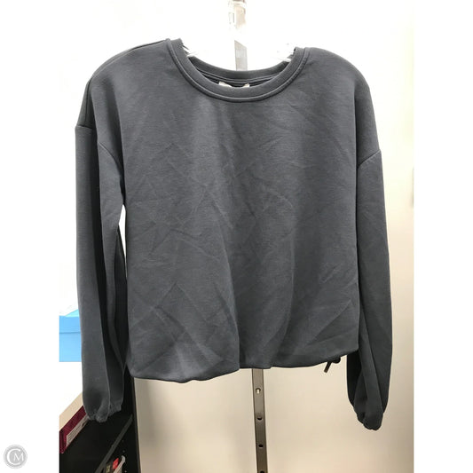 Top Long Sleeve By Cable And Gauge In Grey, Size: S