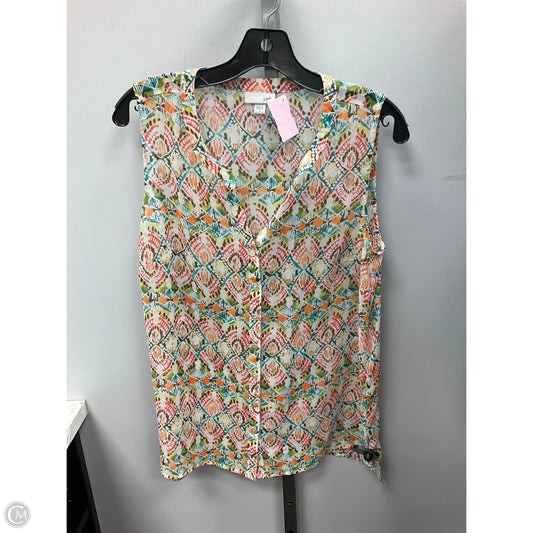 Top Sleeveless By J. Jill In Multi-colored, Size: S