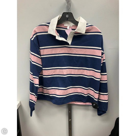 Top Long Sleeve By Clothes Mentor In Blue & Pink, Size: S