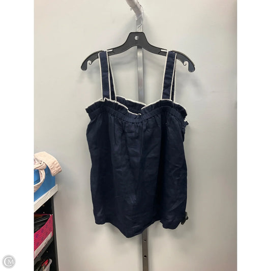 Top Sleeveless By Boden In Navy, Size: 12