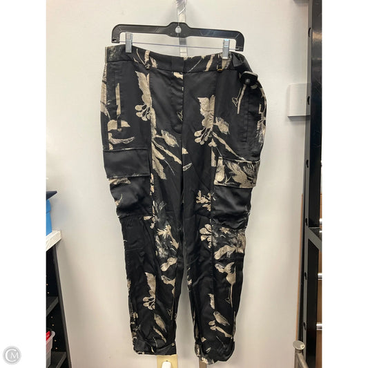 Pants Dress By Donna Karan In Black & Tan, Size: 12