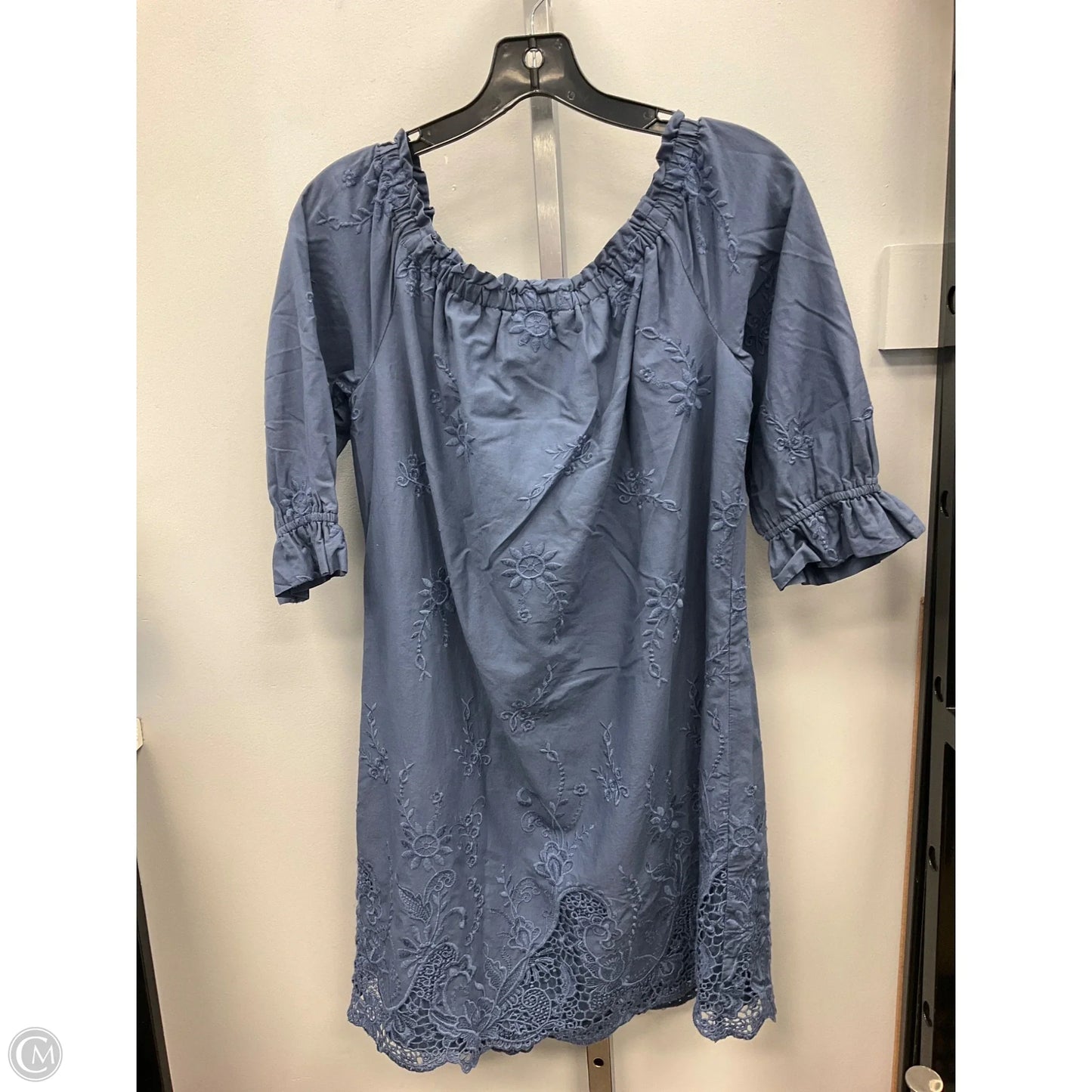 Dress Casual Short By Abercrombie And Fitch In Blue, Size: M