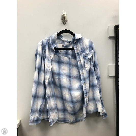 Top Long Sleeve By Ana In Plaid Pattern, Size: Xxl