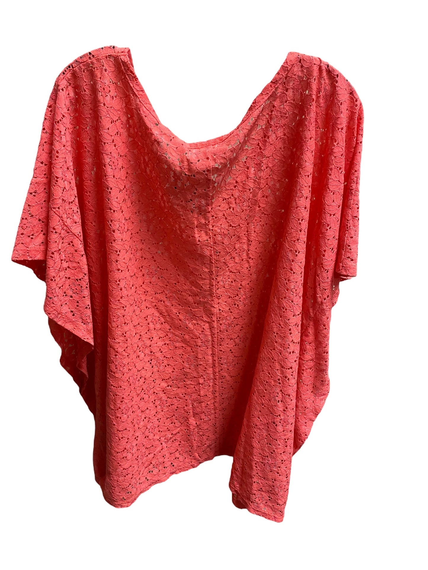 Coral Top Short Sleeve Avenue, Size 3x