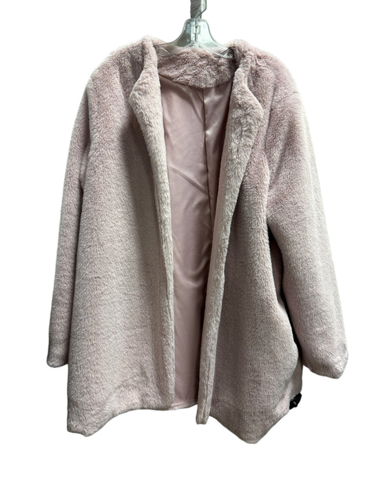 Coat Faux Fur & Sherpa By Clothes Mentor In Pink, Size: 3x