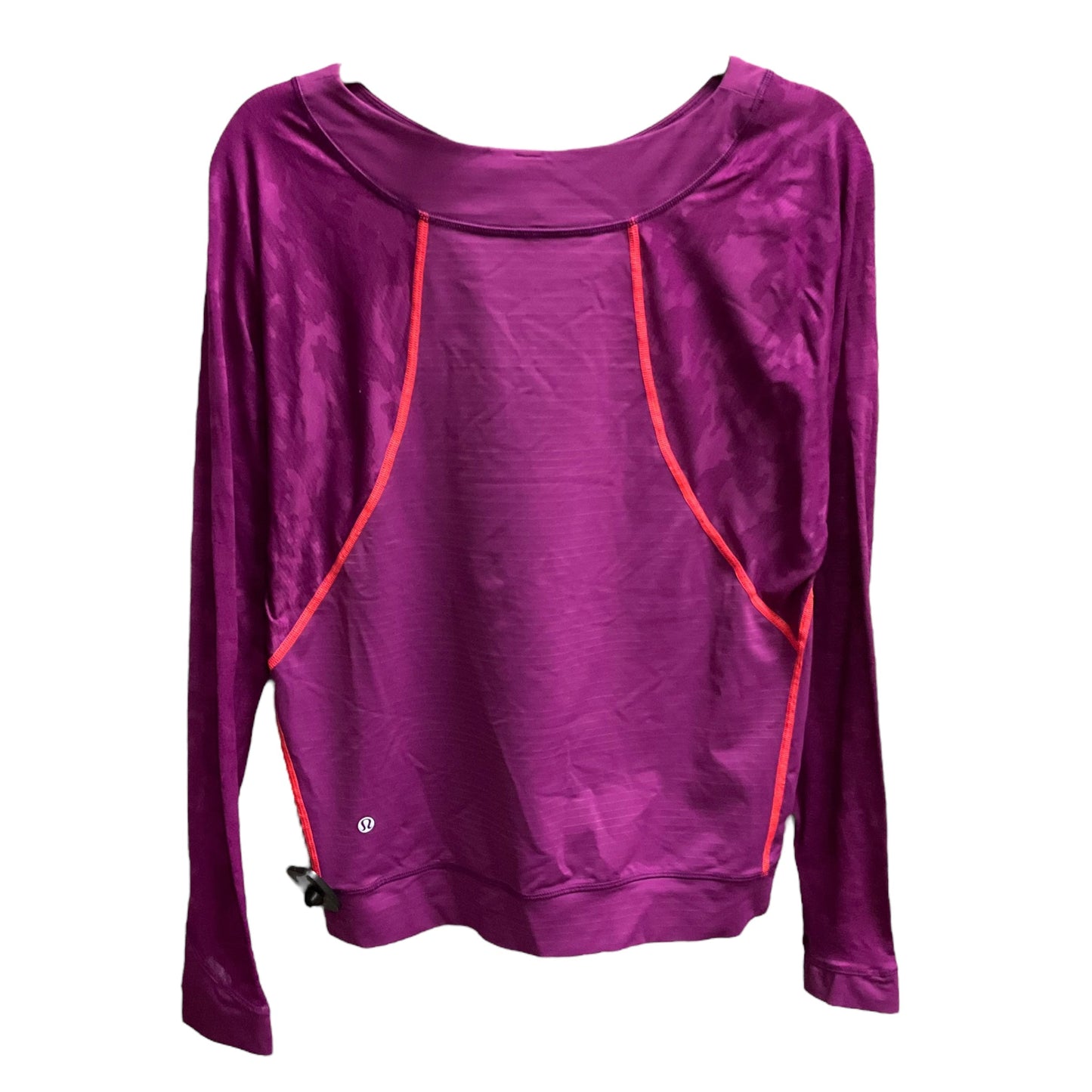 Athletic Top Long Sleeve Crewneck By Lululemon In Purple, Size: 8