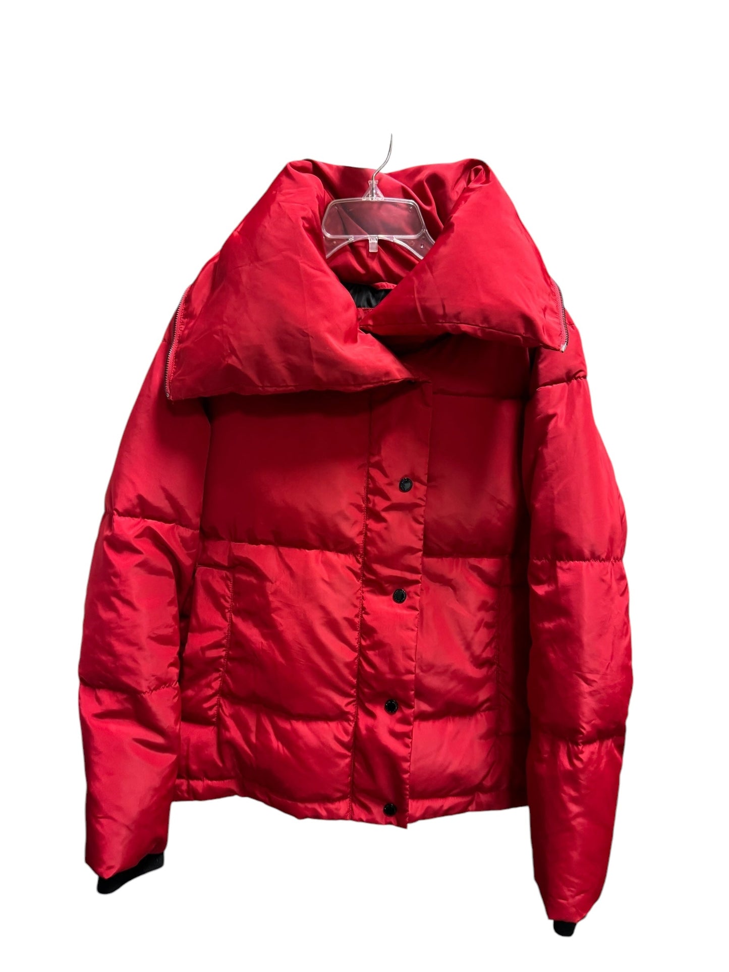 Jacket Puffer & Quilted By Karl Lagerfeld In Red, Size: L