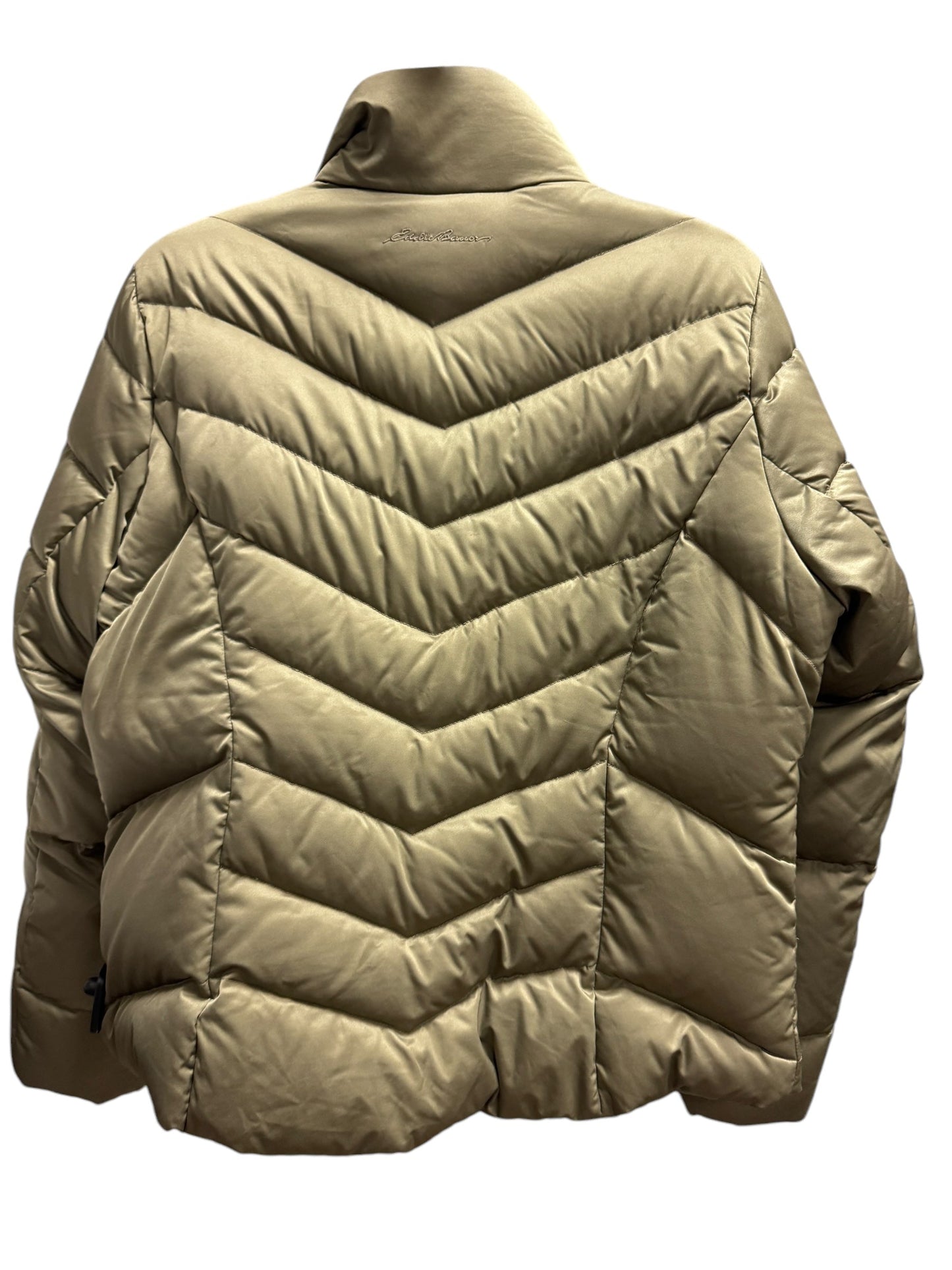 Jacket Puffer & Quilted By Eddie Bauer In Green, Size: L