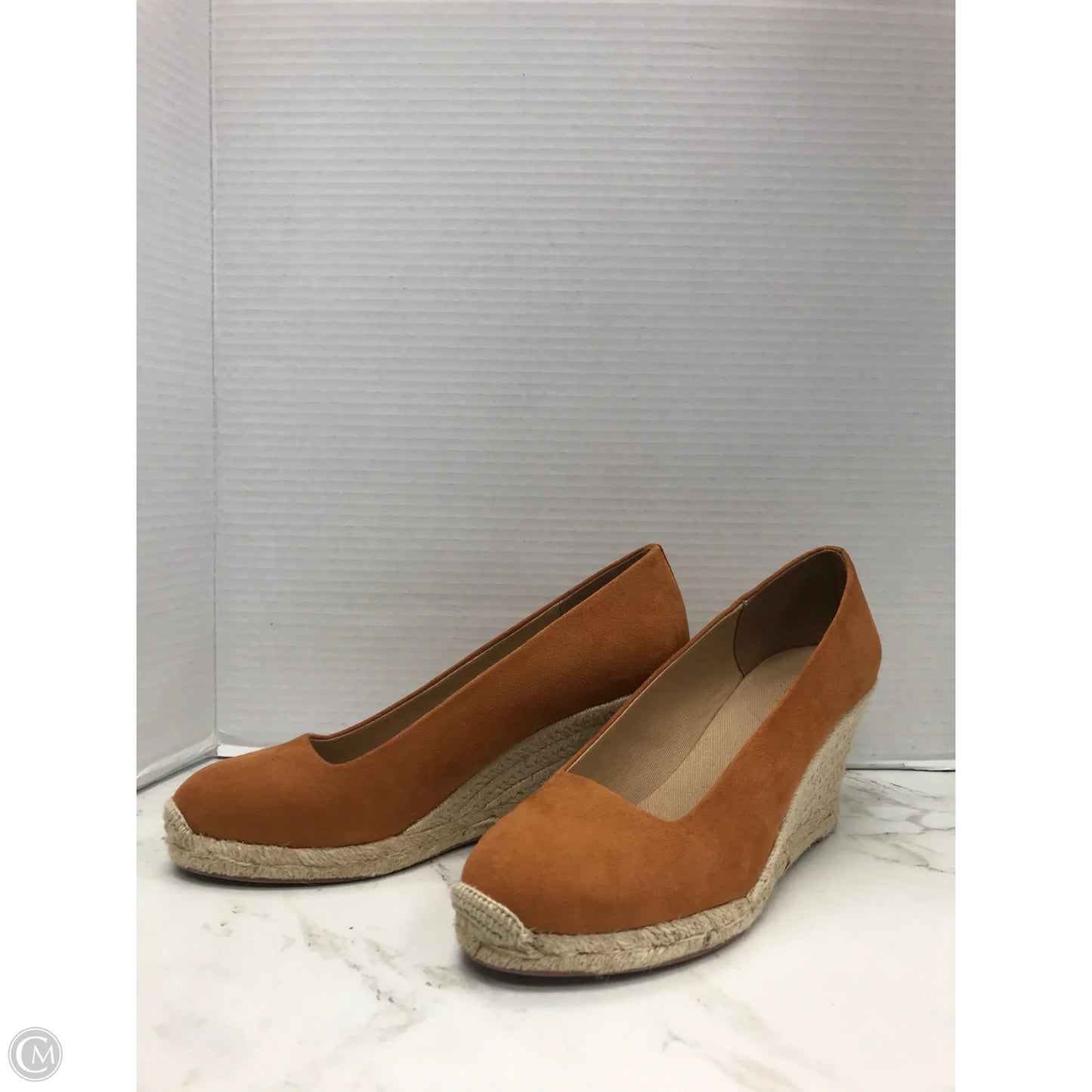Shoes Heels Wedge By J. Crew In Orange, Size: 8