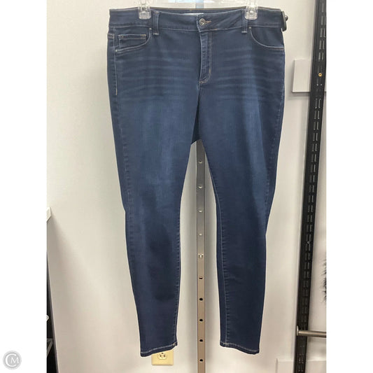 Jeans Skinny By Jessica Simpson In Blue Denim, Size: 16
