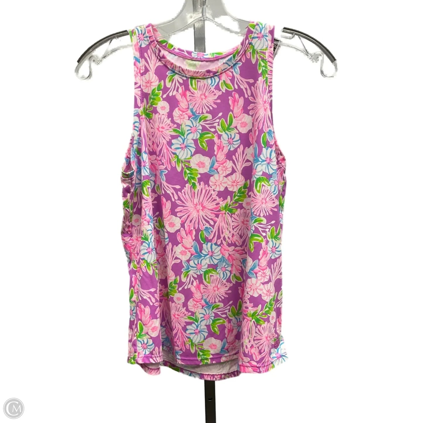 Top Sleeveless Designer By Lilly Pulitzer In Pink & Purple, Size: Xs