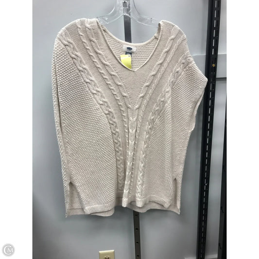 Vest Sweater By Old Navy In Cream, Size: S