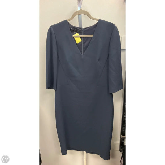 Dress Designer By Lafayette 148 In Navy, Size: 12