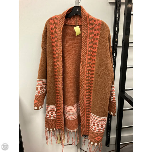 Sweater Cardigan By Shein In Brown, Size: S