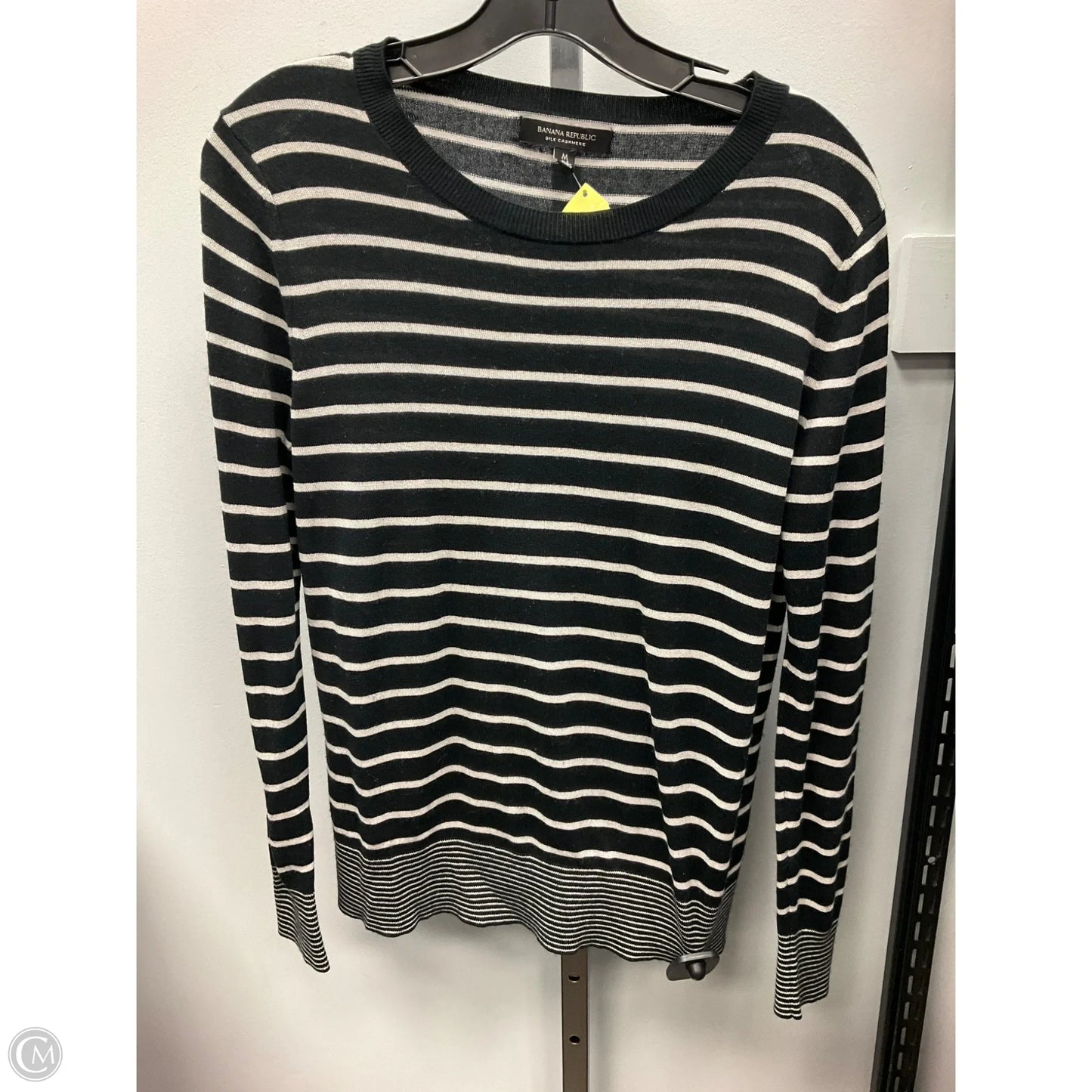 Sweater Cashmere By Banana Republic In Striped Pattern, Size: M