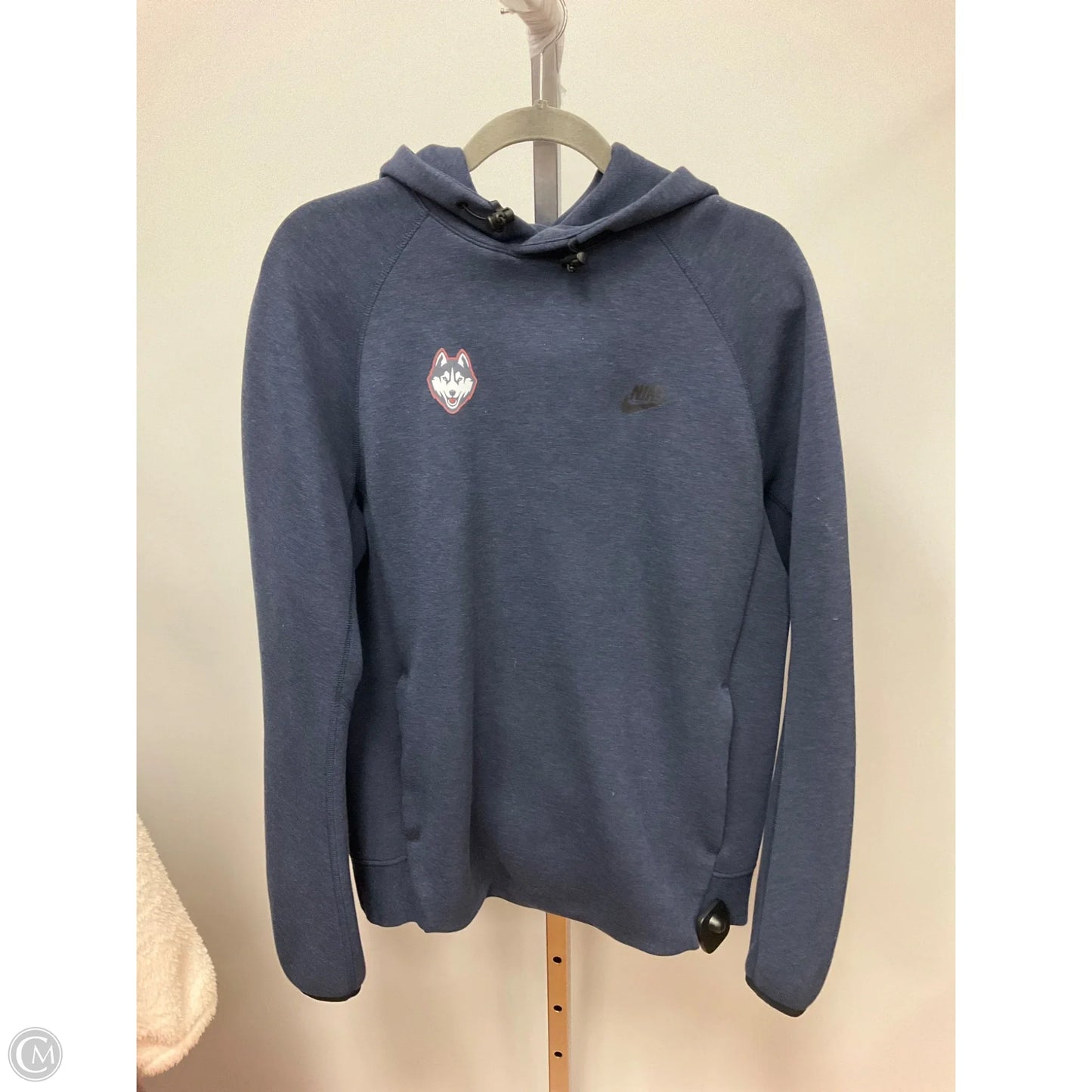 Sweatshirt Hoodie By Nike Apparel In Navy, Size: M