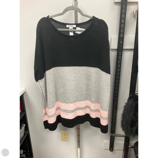 Poncho By White House Black Market In Black & Pink, Size: M