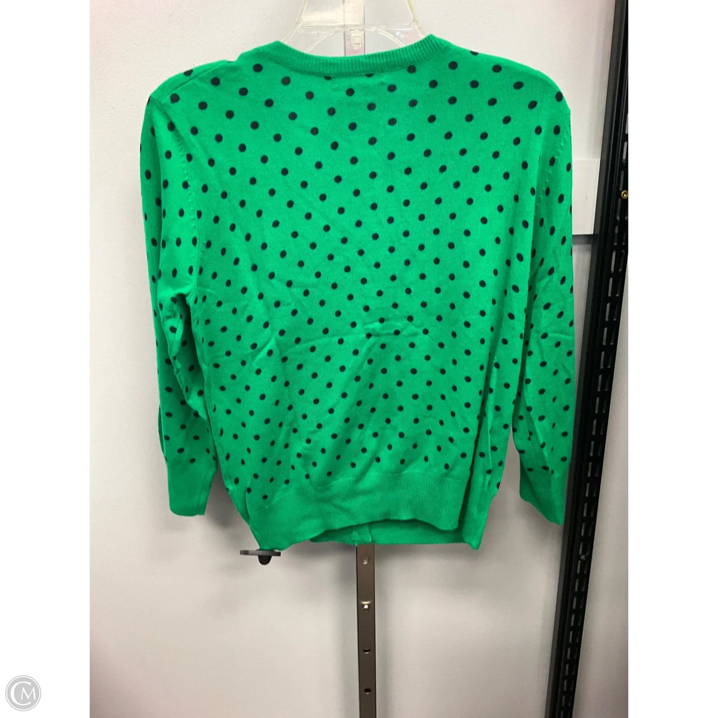 Sweater Cardigan By Cable And Gauge In Green, Size: L