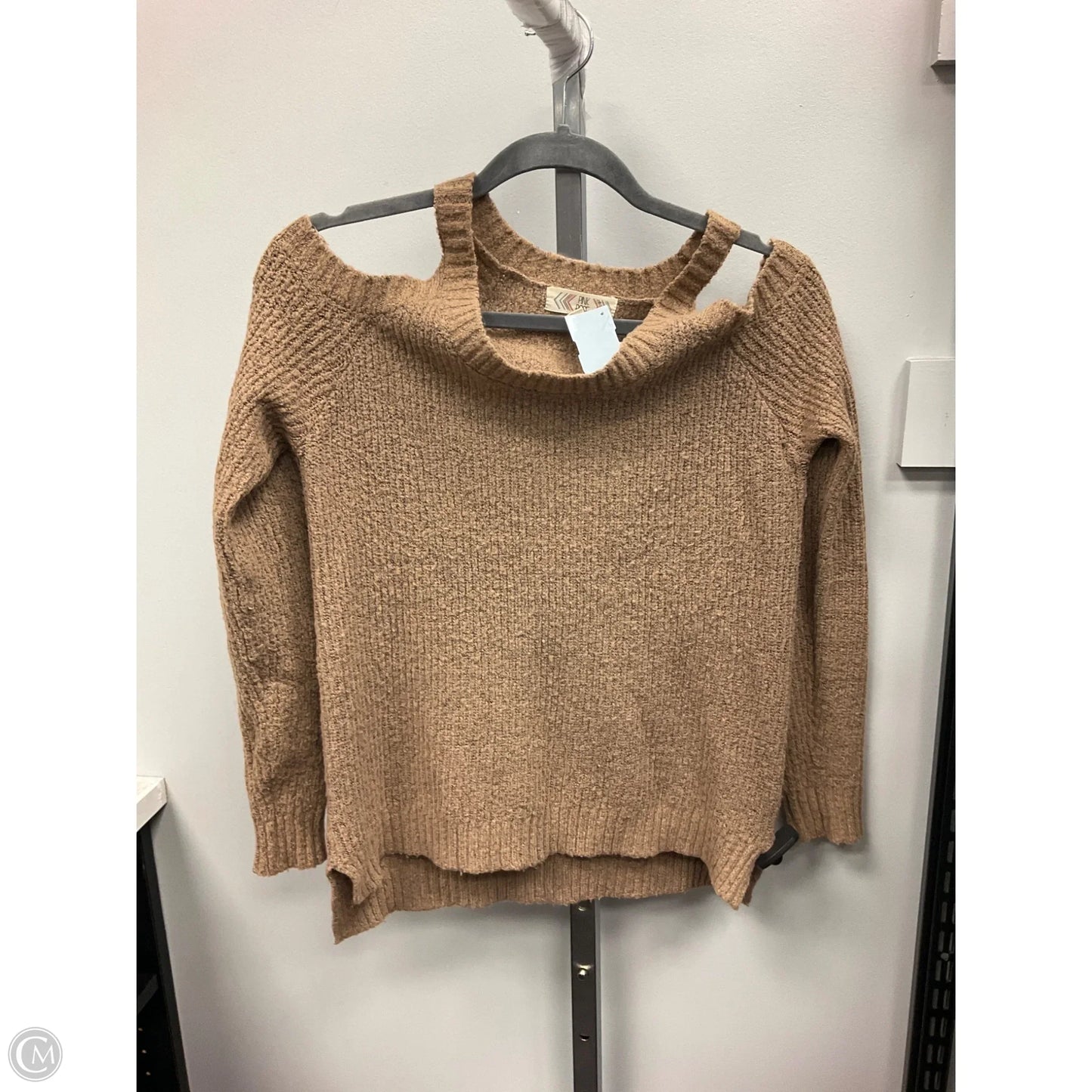 Sweater By Pink Rose In Brown, Size: L