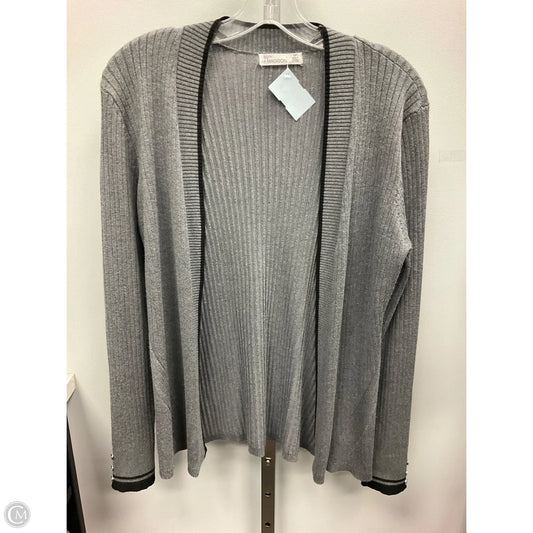 Sweater Cardigan By 89th And Madison In Grey, Size: S
