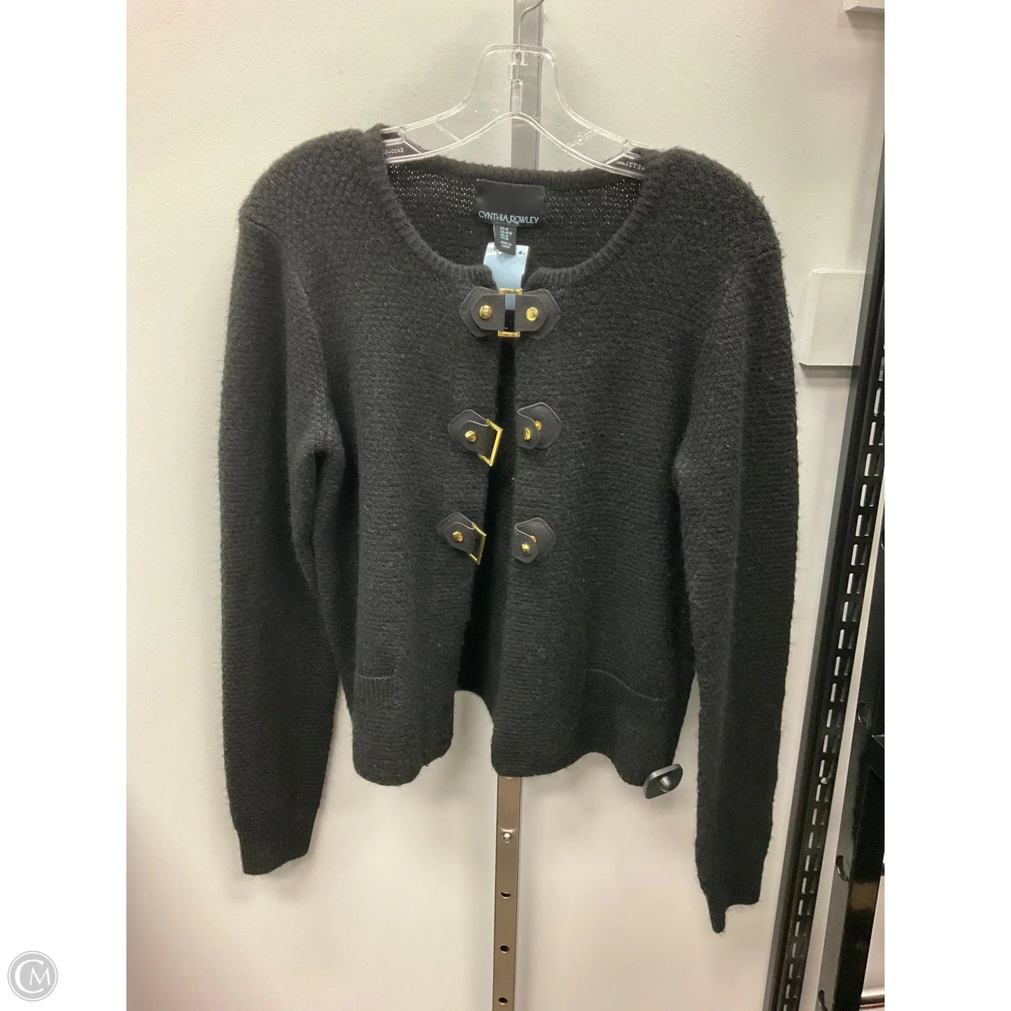 Sweater Cardigan By Cynthia Rowley In Black, Size: M