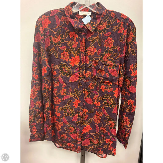 Top Long Sleeve By Beachlunchlounge In Purple, Size: L