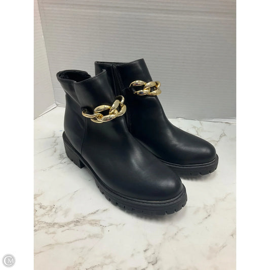 Boots Ankle Heels By Nicole Miller In Black, Size: 8.5
