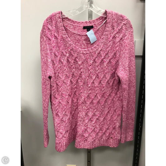 Sweater By Tommy Hilfiger In Pink, Size: L