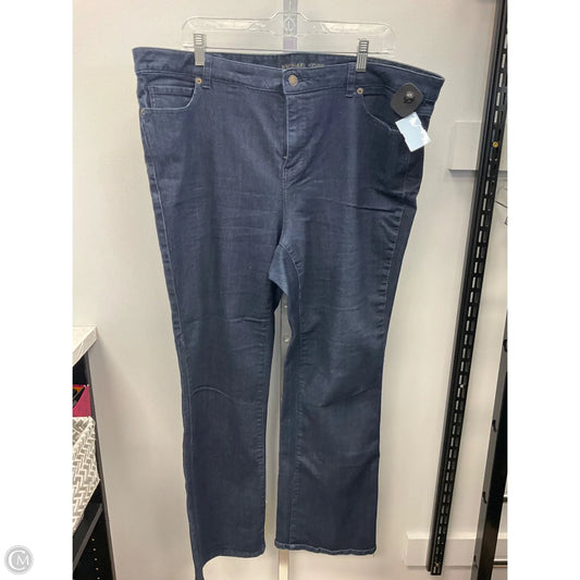 Jeans Designer By Michael Kors In Blue Denim, Size: 18