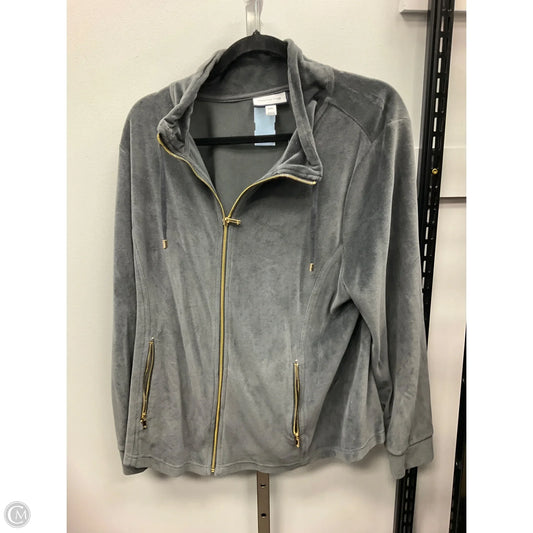 Jacket Other By Charter Club In Grey, Size: Xxl