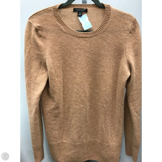 Sweater Cashmere By Saks Fifth Avenue In Tan, Size: L