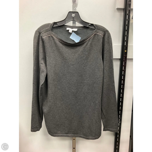 Top Long Sleeve By Chicos In Grey, Size: S