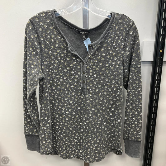 Top Long Sleeve By Lucky Brand In Floral Print, Size: L