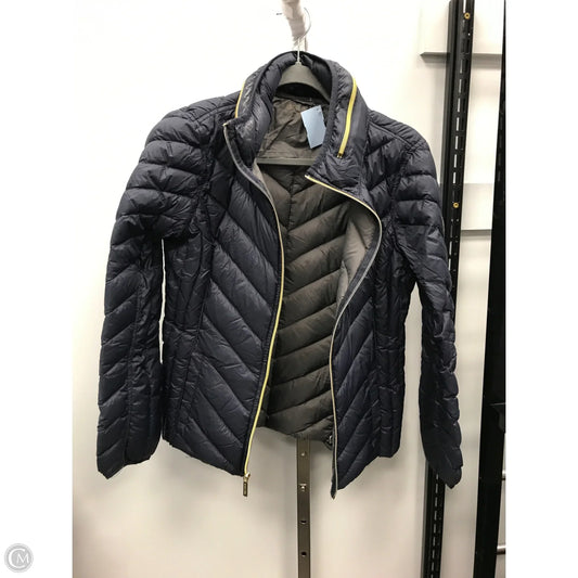 Jacket Puffer & Quilted By Michael By Michael Kors In Navy, Size: M