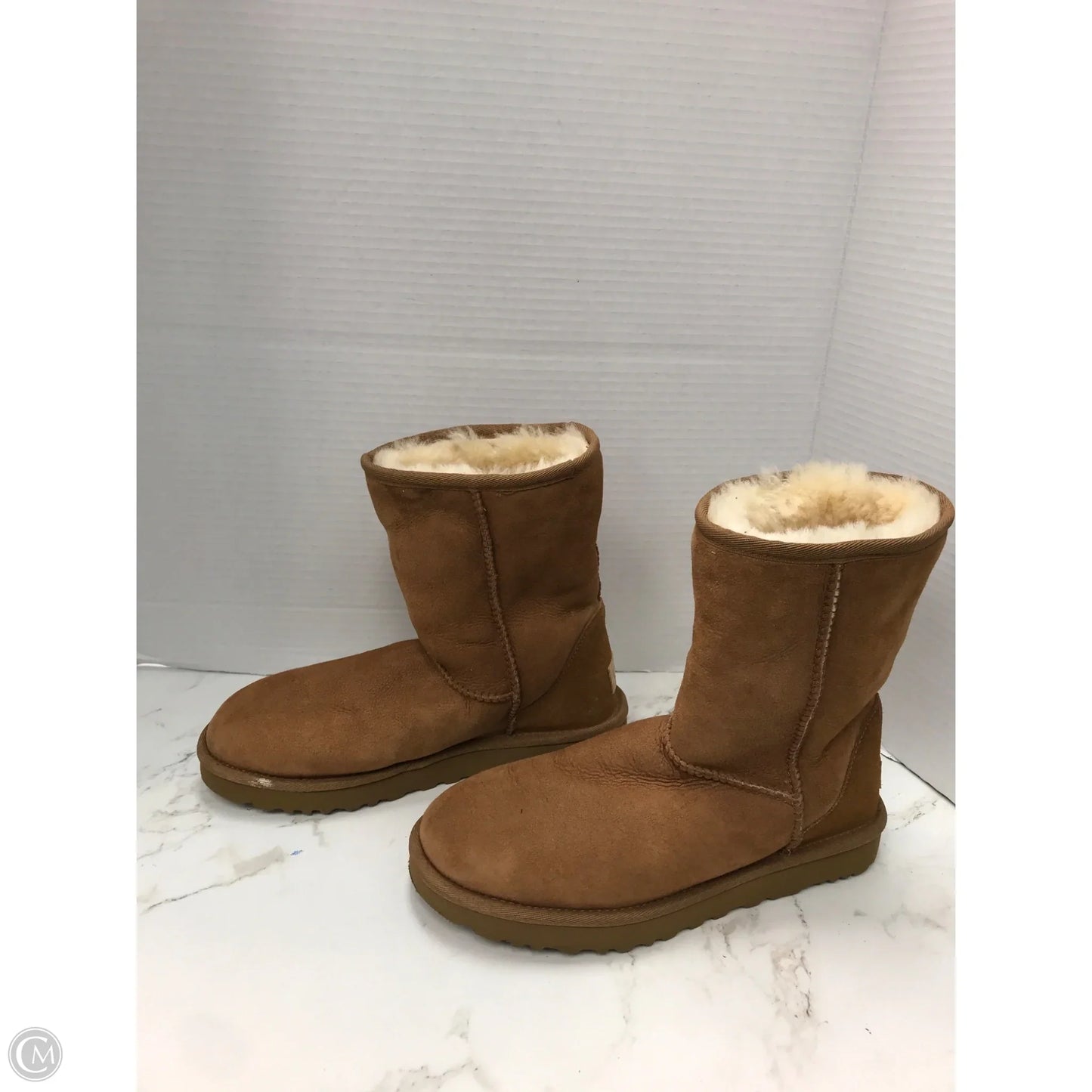 Boots Designer By Ugg In Tan, Size: 7