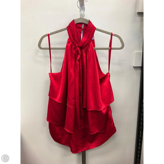 Top Sleeveless By New York And Co In Red, Size: M