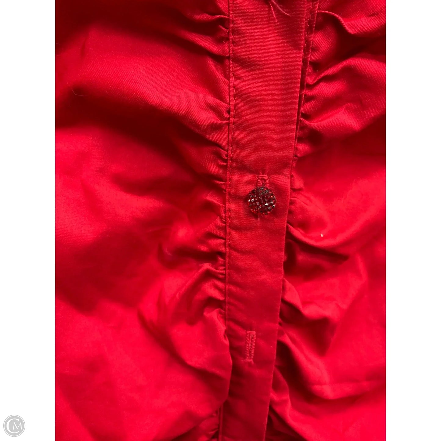Top Long Sleeve By New York And Co In Red, Size: M