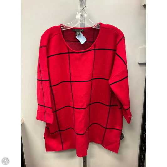 Sweater By Tahari In Red, Size: 2x