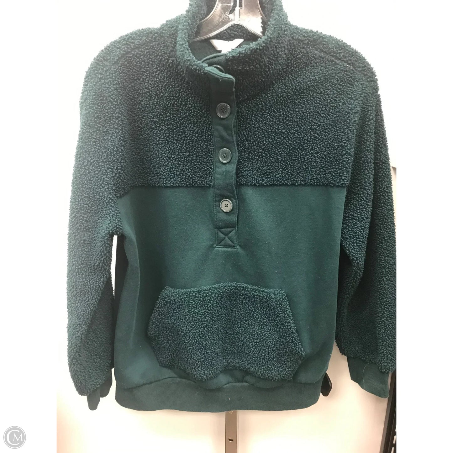 Top Long Sleeve By Time And Tru In Green, Size: M
