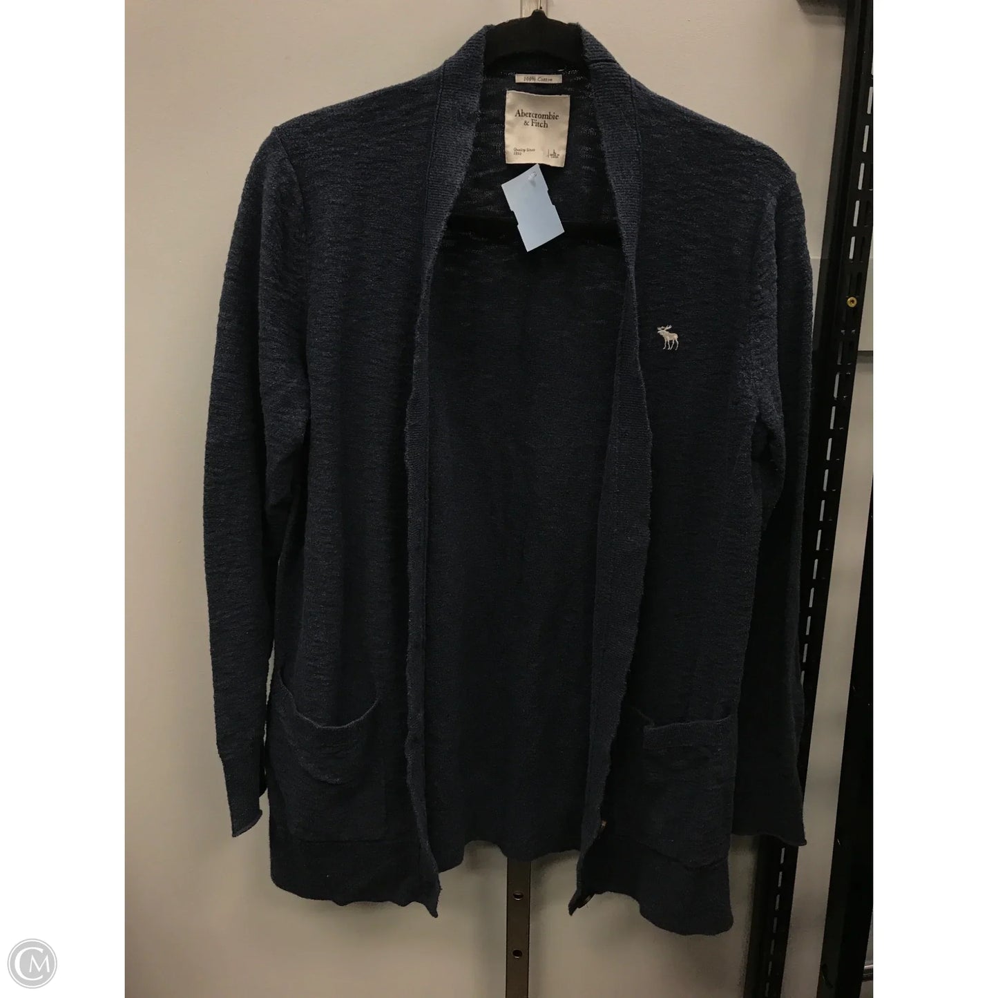 Cardigan By Abercrombie And Fitch In Navy, Size: L