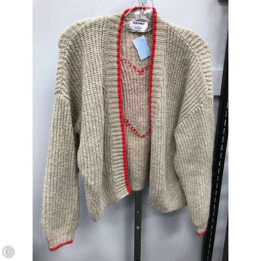 Sweater Cardigan By Old Navy In Beige, Size: M