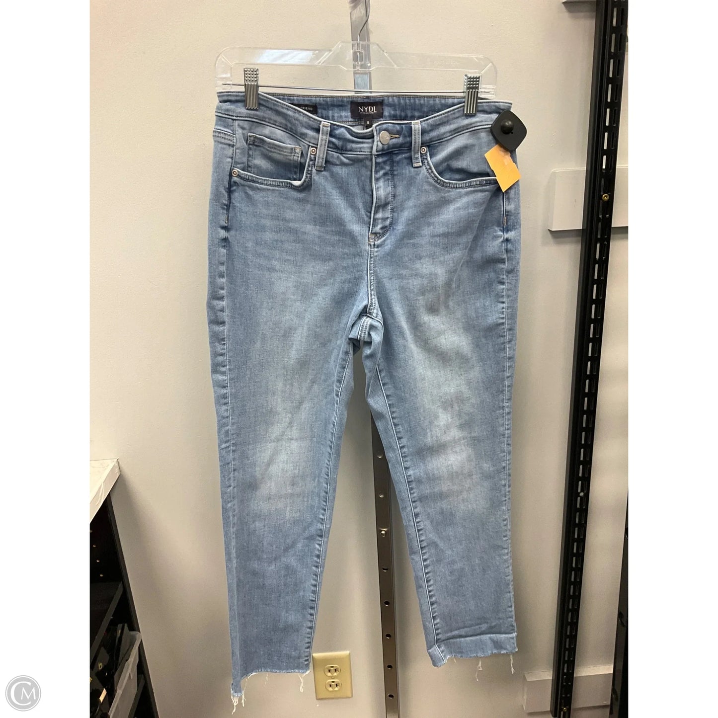 Jeans Cropped By Not Your Daughters Jeans In Blue Denim, Size: 8